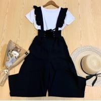 ราคา เซท2ชิ้น เอี๊ยมกางเกงขายาว เสื้อยืดแขนสั้น (15565749359)