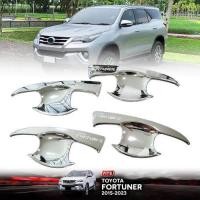 ราคา เบ้ารองมือเปิด เบ้าหลุมกันรอย ถาดรองมือเปิด รุ่น โตโยต้า ฟอร์จูนเนอร์ TOYOTA FORTUNER ปี 2015 2023 สีโครเมี่ยม 4 ชิ้น (20454287347)