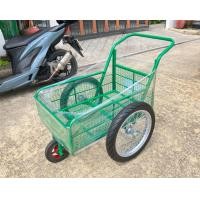 ราคา รุ่นตะแกรง2ชั้น ล้อมือสอง14นิ้ว รถเข็น3ล้อมือหนึ่ง โครงเหล็กสีเขียว ขนาด6ปี๊บ 50x80cm ล้อหน้าแม็กซ์เหล็ก ยางตัน (21367822503)