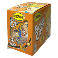 ราคา OKASHI ลูกอม ลูกอมรสเปรี้ยว กลิ่นส้ม ขนาด 16 กรัม บรรจุ 12 ซอง (17529956478)