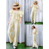 ราคา ชุดเซ็ทเสื้อครอป กางเกงขายาวเอวสูง (20937572600)