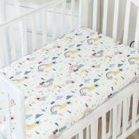 ราคา Lalemon ผ้าปูเตียงเด็ก แบบรัดมุม Baby Crib Sheet 120x65 cm ผ้าปูที่นอนเด็ก cotton ไร้สารเรืองแสง ผ้าปูเตียงเด็ก Ikea (14389338842)