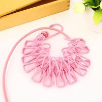 ราคา ราวตากผ้าแบบพกพาที่มีคลิป12นิ้วราวตากผ้าแบบยืดหดได้เชือกแขวนผ้าราวตากสำหรับกลางแจ้ง (21359236642)