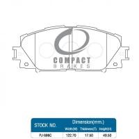 ราคา COMPACT NANO X ผ้าเบรคสำหรับ TOYOTA VIOS YARIS (19533768778)