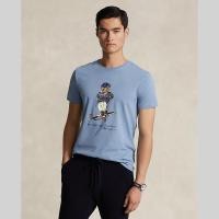 ราคา Polo Ralph Lauren เสื้อยืดผู้ชาย Custom Slim Fit Polo Bear Jersey T Shirt รุ่น MNPOTSH1N822077 สีฟ้า (21397191918)