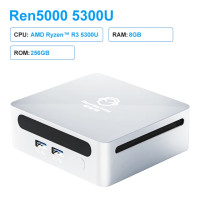 ราคา GenMachine New Mini PC มินิพีซี AMD Ryzen 3 5300U Windows11 4 Cores 8 Threads WiFi6 BT5 2 DDR4 3200MHz Suporte Three Screen 4K Output Mini Office Gaming Computer (20825700809)