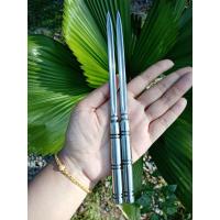 ราคา มีดพก มีดเดือยไก่ เหล็กขุดชาร์ป ด้ามเหล็ก สวยตรงปก (20864564595)