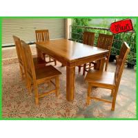 ราคา ชุดโต๊ะกินข้าว โต๊ะอาหาร ชุดโต๊ะกินข้าว6ที่นั่ง ขนาด90x150x80ซม พร้อมเก้าอี้5ซี่6ตัว งานไม้สักคัดเกรดไม้สักแท้100 งานดีปราณีต สวยงาม (9527626114)