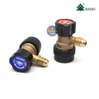 ราคา ใหม่ ข้อต่อ R134a Quick Coupler วัดน้ำยาแอร์ รถยนต์ แบบมีวาวล์ปรับได้ HONGSEN ขายยกชุด2อัน HS QH 1 4 HS QL 1 4 (17124846963)