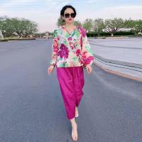 ราคา ชุดเซต2ชิ้นผญ เสื้อชีฟองลายดอก พร้อมกางเกงซาตินห้าส่วน งานเรียบร้อยใส่สบาย ชุดเข้าเซ็ต (21307431609)