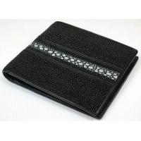 ราคา MCROC กระเป๋าสตางค์หนังปลากระเบนแท้ สีดำ (367914966)