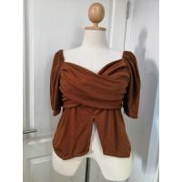 ราคา MK24 เสื้อยืดแฟชั่นผู้หญิง เสื้อไขว้หน้า เปิดไหล่ปาดไหล่ได้ แขนสั้นคอวี อก 35 42 นิ้ว เสื้อยืดไซส์ใหญ่ เสื้อผ้าสาวอวบอ้วน ผ้าร่องเล็ก (14009002223)