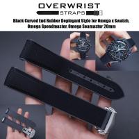 ราคา สายนาฬิกาแบบยาง Deployant Style สำหรับ Omega X Swatch Omega Speedmaster Omega Seamaster 20mm (20006302223)