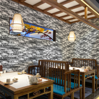 ราคา วอลเปเปอร์ผนัง วอเปเบอติดพนัง แต่งห้อง ติดตู้ เฟอร์นิเจอร์ ลายอิฐ ขาวเทา ขนาดกว้าง 45 เซนติเมตร ยาว 10 เมตร (14573060322)