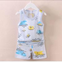 ราคา ชุดเด็ก เสื้อกล้าม กางเกง ผ้าโปร่ง ไม่ร้อน อายุ 3เดือน 3ปี (21192878503)