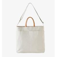 ราคา canvas bag กระเป๋าผ้าแคนวาสสไตล์มินิมอล ถือและสะพายไปทำงาน พร้อมส่ง (20600216373)