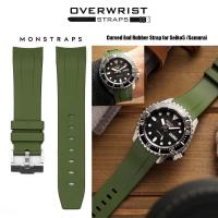 ราคา สายนาฬิกา สายยาง overwrist monstraps for seiko skx007 seiko 5 sports srpd seiko samurai (10403619479)