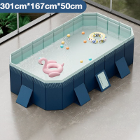 ราคา Vimmnb สระว่ายน้ำครอบครัว สระว่ายน้ำพับได้ สระว่ายน้ำไม่เป่าลม ไม่ต้องเป่าลมหนา4ชั้น PVC 2ชั้น (21420291408)