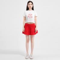 ราคา Closet Crush Lemonade กระโปรงกางเกงสั้นสีแดง (21391069814)