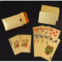 ราคา ไพ่ฟอยล์สีทองสำหรับเล่นเกมโป๊กเกอร์พลาสติกมายากลกันน้ำการ์ดของขวัญของสะสมเกมกระดานการพนันของที่ระลึกน้ำ (21431312705)