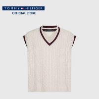 ราคา Tommy Hilfiger เสื้อสเวตเตอร์ผู้ชาย รุ่น MW0MW29079 AF4 สีขาว (19097088877)
