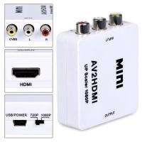 ราคา RCA เอวีไปยัง HDMI เอวีไปยัง HDMI 1080P AV2HDMI เอวีไปยัง HDMI ขนาดเล็กตัวแปลง HDMI RCA AV CVSb L R เป็น HDMI (20916920178)