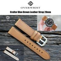 ราคา สายนาฬิกา หนังวัว รุ่น Crafter Blue Crazy Horse Leather Strap 20mm (16552539314)