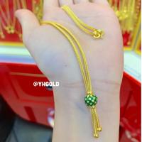 ราคา สร้อยคอทอง2สลึงYHGOLDลายเบนซ์ระย้าลงยา ทองคำแท้96 5 (13342721706)