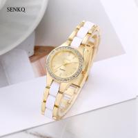 ราคา นาฬิกาผู้หญิง Senkq แฟชั่น กันน้ํา สายเซรามิก เพชร นาฬิกาควอทซ์ รุ่น T36 (21424379939)