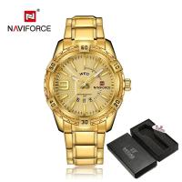 ราคา NAVIFORCE แบรนด์หรูผู้ชายนาฬิกาข้อมือแฟชั่นควอตซ์นาฬิกากันน้ำผู้ชายธุรกิจสายรัดเหล็กนาฬิกาผู้ชาย (21341841279)