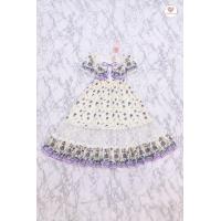 ราคา Ivory Lilac Dress เดรสยาวสีครีม แขนสั้ัน ปกแต่งระบายผ้าลูกไม้ มีโบว์ตรงอก แต่งขอบสีม่วงลายสก๊อต งานพิมพ์ลาย ผ้าไม่คัน (21433315584)