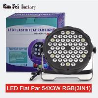 ราคา ไฟ LED ปาร์ตี้54X3W Mini Flat Par สามารถโดย Dmx RGB 3In1สี Lyre ล้าง Par64สำหรับ Dj Disco งานแต่งงาน (21170662556)