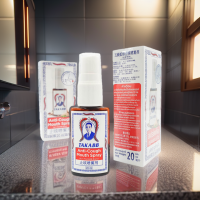 ราคา สเปรย์พ่นคอ สเปรย์แก้ไอ ตราตะขาบ 5 ตัว 20 มิลลิตร Takaab Anti Cough Mouth Spray 20 mL 1 กล่อง (21407838052)