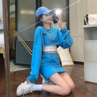 ราคา ชุดเซต2ชิ้นผญ เสื้อครอปแขนยาว กระโปรงสั้นทรงเอ ชุดเซ็ตสไตล์สาวเกาหลี ชุดเซ็ตน่ารักๆสาวเกาหลี (21300972639)