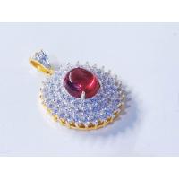 ราคา จี้ทองหยกล้อมเพชร ชุบทอง 24k (21214976186)