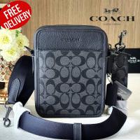 ราคา กระเป๋าสะพาย COACH SULLIVAN CROSSBODY IN BLOCKED SIGNATURE CANVAS CC090 (17193300797)