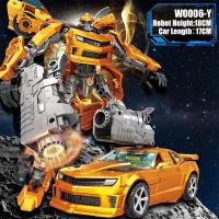 ราคา หุ่นยนต์ โมเดล ของเล่น หุ่นยนต์แปลงร่าง ทรานฟอร์เมอร์ ออฟติมัส บับเบิ้ลบี ตัวใหญ่ W0006 (21332561714)