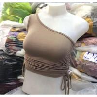 ราคา 2BEll เสื้อเบี่ยงไหล่แขนกุดสายรุดข้างใส่เก๋สายฟ้าไม่ควรพลาดแซ่บเบอร์10 303 (19542066142)