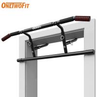 ราคา OneTwoFit บาร์โหนติดประตู Doorway Pull Up Bar ไม่ต้องเจาะรู ฟิตเนสดึงบาร์แบบพกพา รับน้ำหนักได้ 150kg สีดำ (21428760856)