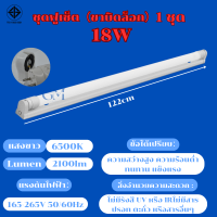 ราคา 10 ชุด หลอดไฟ LED พร้อมรางT8 ชุดหลอดไฟ led18W หลอด นีออน9W หลอดไฟบ้าน ชุดราง ขาบิดล็อค ขาสปริง ไฟหลอดยาว led (21320303749)