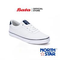 ราคา Bata บาจา ยี่ห้อ North Star รองเท้าสนีกเกอร์ รองเท้าผ้าใบผูกเชือก รองเท้าผ้าใบลำลอง สำหรับผู้ชาย รุ่น Raul สีขาว 8291039 (14690084924)