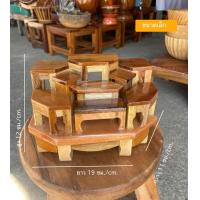 ราคา โต๊ะหมู่บูชาหมู่ 9 สำหรับตั้งบูชาสักการะบูชา ขนาดเล็กกระทัดรัด ตัวโต๊ะติดกับฐาน (21435552594)