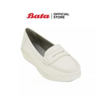 ราคา Bata LADIESCASUAL รองเท้าลำลองสตรี รองเท้าพยาบาล MOCCASINE Nurse แบบสวม สีขาว รหัส 5511105 Ladiesflat Fashion (1353048907)