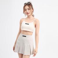 ราคา Closet Crush Lemonade กระโปรงเทนนิสสีครีม (21356433163)