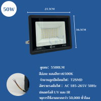 ราคา สปอร์ตไลท์ไฟ220V สปอตไลท์ LED 10W 50W 100W 150W 200W ไฟสว่าง ไฟภายนอกอาคาร กันน้ำIP66 ไฟภายนอกอาคาร Flood Light ไฟบ้าน สนาม แสงขาว (21320340946)
