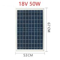 ราคา แผงโซลาร์เซลล์ solar cell 18V 10W 15W 20W 30W 50W 80W 100W กันน้ำ (21427594203)