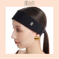 ราคา MILIN Modest Hair band Milin crystal M logo at the side ผ้าคาดผมตกแต่งด้วยโลโก้คริสตัลตัว M ด้านข้าง 42 (20792505244)