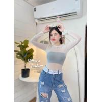 ราคา บอดี้สูท ซีทรูคอเต่าแขนยาว สีเข้าเพิ่ม (19601886834)