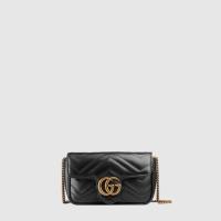 ราคา Gucci กระเป๋า GG Marmont matelassé leather super mini bag (21227646901)
