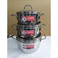 ราคา Zebra ชุดหม้อหุงต้ม 6 ชิ้น Infinity 161820 ซม ตราหัวม้าลาย (21231077126)